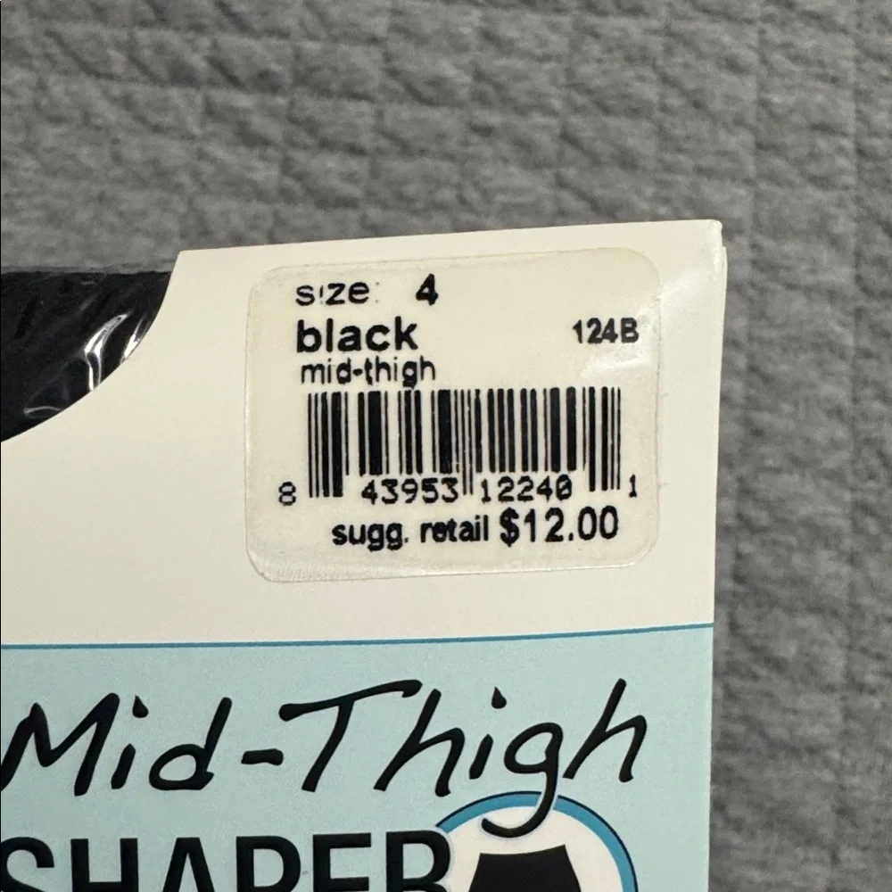Lot of 2 Assets by Spanx Mid-Thigh Shaper Black Size 4
